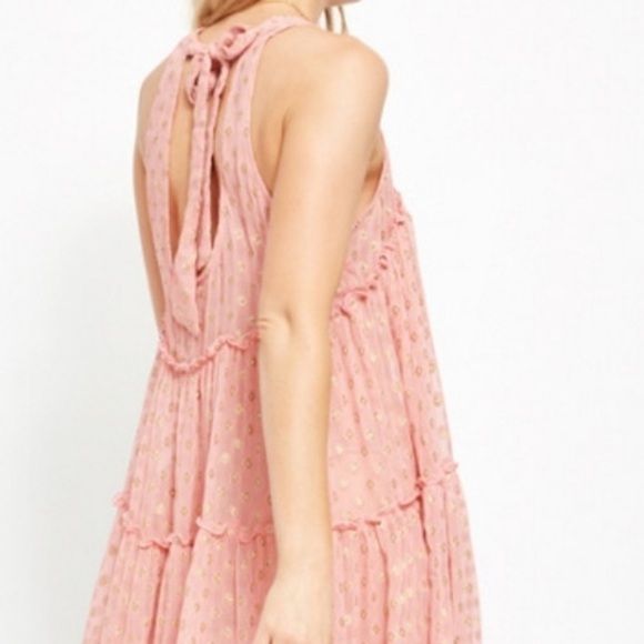 NWT Free People Sophia Slip Mini Ruffle Dress - Picture 3 of 9